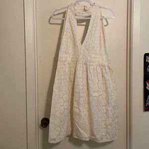 Anna Sui for Anthropologie white eyelet dress